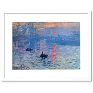 Wee Blue Coo Monet Impression Sunrise Painting Frame Art Print Picture F12X233 Wee Blue Coo Monet Impression Sunrise Painting Frame Art Print Picture F12X233