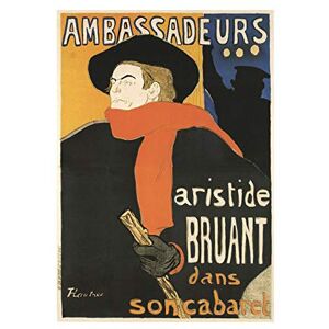 Wee Blue Coo Theatre Cabaret Aristide Bruant Toulouse-lautrec Retro Ad Wall Art Print Wee Blue Coo Theatre Cabaret Aristide Bruant Toulouse-lautrec Retro Ad Wall Art Print