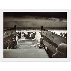 Artery8 War Military History D Day Landing Normandy Into Jaws Of Death Photo Artwork Framed Wall Art Print A4 Artery8 War Military History D Day Landing Normandy Into Jaws Of Death Photo Artwork Framed Wall Art Print A4