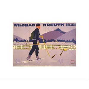 Wee Blue Coo Travel Sport Tourism Wildbad Kreuth Winter Ski Snow Skiing Wall Art Print Wee Blue Coo Travel Sport Tourism Wildbad Kreuth Winter Ski Snow Skiing Wall Art Print