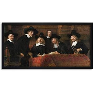 Artery8 Rembrandt Syndics Of The Drapers' Guild Portrait Framed Wall Art Print Long 25X12 Inch Artery8 Rembrandt Syndics Of The Drapers' Guild Portrait Framed Wall Art Print Long 25X12 Inch