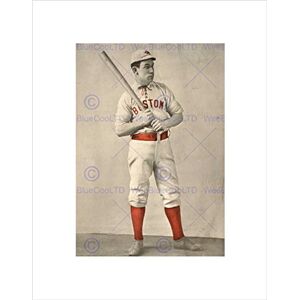 Wee Blue Coo VINTAGE SPORT COLLECTABLE BASEBALL HUGH DUFFY BOSTON BAT FRAMED PRINT B12X11838 Wee Blue Coo VINTAGE SPORT COLLECTABLE BASEBALL HUGH DUFFY BOSTON BAT FRAMED PRINT B12X11838