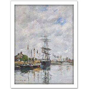 Artery8 Eugene Boudin Le Havre Sailboats In The Port 1883 Painting Artwork Framed Wall Art Print 18X24 Inch Artery8 Eugene Boudin Le Havre Sailboats In The Port 1883 Painting Artwork Framed Wall Art Print 18X24 Inch