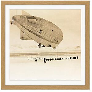 Fine Art Prints Photo Airship Norway Mooring NY-Alesund 1926 Square Wooden Framed Wall Art Print Picture 16X16 Inch Fine Art Prints Photo Airship Norway Mooring NY-Alesund 1926 Square Wooden Framed Wall Art Print Picture 16X16 Inch