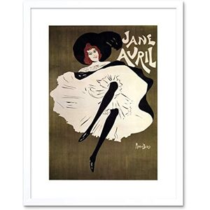 Wee Blue Coo Theatre Cultural Dancing Jane Avril France Vintage Advert Framed Wall Art Print Wee Blue Coo Theatre Cultural Dancing Jane Avril France Vintage Advert Framed Wall Art Print
