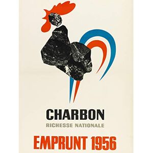 Fine Art Prints Dupuy Coal National Reichtum Frankreich Hahn Werbung, großer Kunstdruck auf Leinwand, Premium Wandbild Fine Art Prints Dupuy Coal National Reichtum Frankreich Hahn Werbung, großer Kunstdruck auf Leinwand, Premium Wandbild