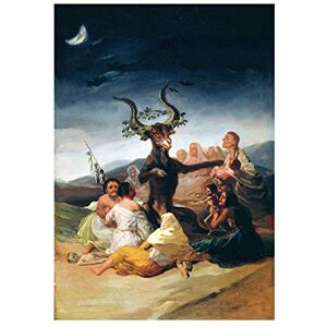 Wee Blue Coo The Art Stop PAINTING FANTASY LANDSCAPE GOYA WITCHES SABBATH FRAMED PRINT F12x9661 Wee Blue Coo The Art Stop PAINTING FANTASY LANDSCAPE GOYA WITCHES SABBATH FRAMED PRINT F12x9661