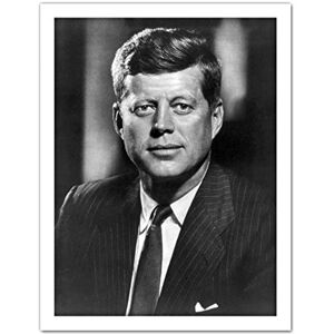 Artery8 Jfk John Kennedy Usa President Portrait Bw Photo Artwork Framed Wall Art Print 18X24 Inch Artery8 Jfk John Kennedy Usa President Portrait Bw Photo Artwork Framed Wall Art Print 18X24 Inch