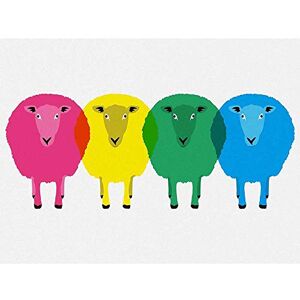 Wee Blue Coo Painting Digital Cute Colourful Cartoon Sheep Sg Art Print Poster Wall Decor 12X16 Inch Wee Blue Coo Painting Digital Cute Colourful Cartoon Sheep Sg Art Print Poster Wall Decor 12X16 Inch