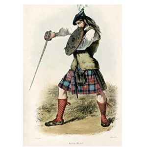 Wee Blue Coo Painting Highland Clan Scotland Tartan Maclachlan Wall Art Print Wee Blue Coo Painting Highland Clan Scotland Tartan Maclachlan Wall Art Print