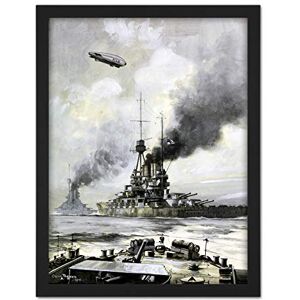 Fine Art Prints Parkes Pride German Fleet Bayern Surrenders War Ship Painting Large Framed Art Print Poster Wall Decor 18x24 in Fine Art Prints Parkes Pride German Fleet Bayern Surrenders War Ship Painting Large Framed Art Print Poster Wall Decor 18x24 in