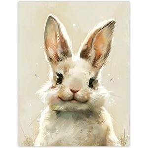 Artery8 Happy Smiling Bunny Rabbit Cute Animal Portrait Nursery Kids Bedroom Large Wall Art Poster Print Thick Paper 18X24 Inch Artery8 Happy Smiling Bunny Rabbit Cute Animal Portrait Nursery Kids Bedroom Large Wall Art Poster Print Thick Paper 18X24 Inch