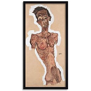 Fine Art Prints Egon Schiele Nude Self Portrait Painting Body Skin Long Framed Art Print Wall Poster 25x12 inch Fine Art Prints Egon Schiele Nude Self Portrait Painting Body Skin Long Framed Art Print Wall Poster 25x12 inch
