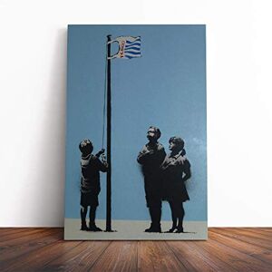 Big Box Art Canvas Print Banksy Very Little Helps Wall Graffiti Art Mounted & Stretched Box Frame Picture Home Decor for Kitchen, Living Room, Bedroom, Hallway, Multi-Colour, 20x14 Inch Big Box Art Canvas Print Banksy Very Little Helps Wall Graffiti Art Mounted & Stretched Box Frame Picture Home Decor for Kitchen, Living Room, Bedroom, Hallway, Multi-Colour, 20x14 Inch