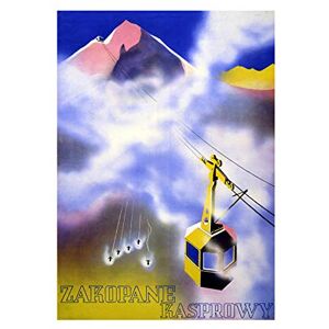 Wee Blue Coo Travel Sport Zakopane Poland Tatra Mountain Winter Ski Wall Art Print Wee Blue Coo Travel Sport Zakopane Poland Tatra Mountain Winter Ski Wall Art Print