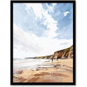 Artery8 Filey Beach Coastal Cliffs Landscape England Sky Living Room Artwork Framed Wall Art Print 18X24 Inch Artery8 Filey Beach Coastal Cliffs Landscape England Sky Living Room Artwork Framed Wall Art Print 18X24 Inch