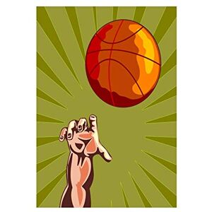 Wee Blue Coo Painting Sport Basketball Ball Jump Dunk Hoop Arm Wall Art Print Wee Blue Coo Painting Sport Basketball Ball Jump Dunk Hoop Arm Wall Art Print