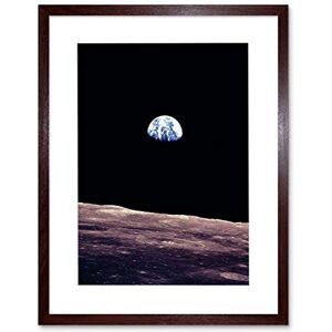 Wee Blue Coo Space Photo Planet Earth Lunar Surface Moon Cool USA Framed Wall Art Print Wee Blue Coo Space Photo Planet Earth Lunar Surface Moon Cool USA Framed Wall Art Print