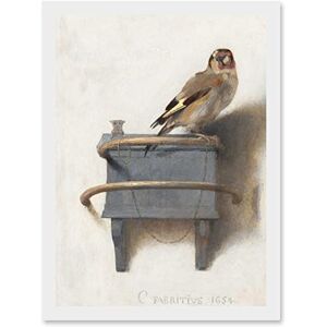 Artery8 Fabritius The Goldfinch Bird Animal Nature Painting A4 Artwork Framed Wall Art Print Artery8 Fabritius The Goldfinch Bird Animal Nature Painting A4 Artwork Framed Wall Art Print