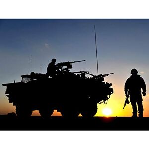 Fine Art Prints Frere Military UK Jackal Vehicle Soldier Silhouette Photo Large Wall Art Poster Print Thick Paper 18X24 Inch Fine Art Prints Frere Military UK Jackal Vehicle Soldier Silhouette Photo Large Wall Art Poster Print Thick Paper 18X24 Inch
