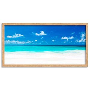 Wee Blue Coo Tropical Caribbean Beach Sea Long Panel Framed Wall Art Print Wee Blue Coo Tropical Caribbean Beach Sea Long Panel Framed Wall Art Print