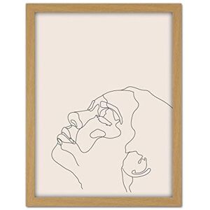 Wee Blue Coo Line Drawing Faces Woman Minimalist Artwork Framed Wall Art Print 18X24 Inch Wee Blue Coo Line Drawing Faces Woman Minimalist Artwork Framed Wall Art Print 18X24 Inch
