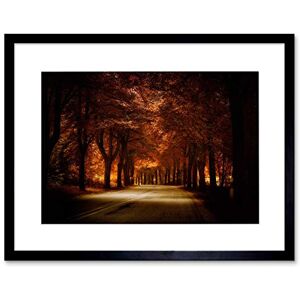 Wee Blue Coo PHOTO LANDSCAPE ROAD FOREST TREES LIGHT SUNBEAM SHADE FRAMED ART PRINT B12X8553 Wee Blue Coo PHOTO LANDSCAPE ROAD FOREST TREES LIGHT SUNBEAM SHADE FRAMED ART PRINT B12X8553