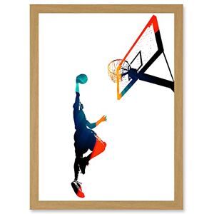 Artery8 - Basketball Jump Hoop Dunk - A4 - Wall Art Print Artery8 - Basketball Jump Hoop Dunk - A4 - Wall Art Print