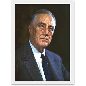 Artery8 - Franklin D Roosevelt Portrait - A4 - Wall Art Artery8 - Franklin D Roosevelt Portrait - A4 - Wall Art