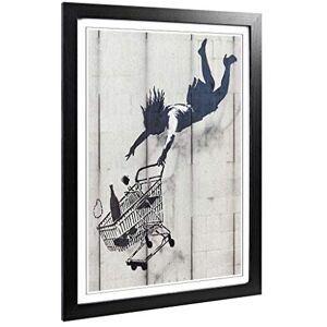 Big Box Art Framed Print of Shop Until You Drop Banksy Graffiti Design Wall Art Picture Home Decor for Kitchen, Living Room, Bedroom, Hallway, Black, A2 / 24.5x18 Inch / 62x45cm Big Box Art Framed Print of Shop Until You Drop Banksy Graffiti Design Wall Art Picture Home Decor for Kitchen, Living Room, Bedroom, Hallway, Black, A2 / 24.5x18 Inch / 62x45cm