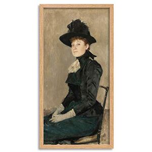 Artery8 Emile Friant Madame Seymour 1889 Painting Framed Wall Art Print Long 25X12 Inch Artery8 Emile Friant Madame Seymour 1889 Painting Framed Wall Art Print Long 25X12 Inch