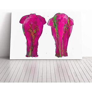 Big Box Art Wall Elephant Art (1) Canvas Print Gallery Wrapped 30mm Frame Wall Art 20x14 inches Ready to Hang Contemporary Animals Picture Living Room Bedroom Lounge Office Big Box Art Wall Elephant Art (1) Canvas Print Gallery Wrapped 30mm Frame Wall Art 20x14 inches Ready to Hang Contemporary Animals Picture Living Room Bedroom Lounge Office