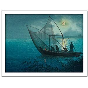 Fine Art Prints Koitsu Morigasaki Coast Night Fishing Painting Artwork Framed Wall Art Print 18X24 Inch Fine Art Prints Koitsu Morigasaki Coast Night Fishing Painting Artwork Framed Wall Art Print 18X24 Inch