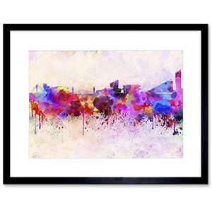 Wee Blue Coo PAINTING CITYSCAPE PAINT SPLASH SKYLINE MANCHESTER FRAMED ART PRINT B12X13542 Wee Blue Coo PAINTING CITYSCAPE PAINT SPLASH SKYLINE MANCHESTER FRAMED ART PRINT B12X13542