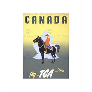 Wee Blue Coo TRAVEL TOURISM CANADA TCA MOUNTIE MAPLE LEAF NEW FRAMED ART PRINT B12X11339 Wee Blue Coo TRAVEL TOURISM CANADA TCA MOUNTIE MAPLE LEAF NEW FRAMED ART PRINT B12X11339