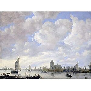 Artery8 Van Diest View Merwede Ships Seascape Painting Unframed Wall Art Print Poster Home Decor Premium Artery8 Van Diest View Merwede Ships Seascape Painting Unframed Wall Art Print Poster Home Decor Premium