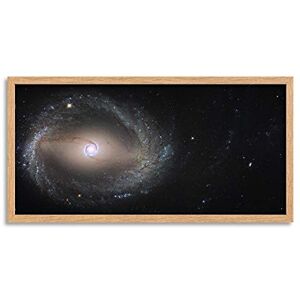 Wee Blue Coo Space Universe Spiral Galaxy NGC1510 Long Panel Framed Wall Art Print Wee Blue Coo Space Universe Spiral Galaxy NGC1510 Long Panel Framed Wall Art Print