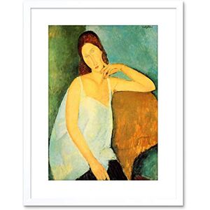 Wee Blue Coo Painting Modigliani Portrait Jeanne Hebuterne Four Framed Wall Art Print Wee Blue Coo Painting Modigliani Portrait Jeanne Hebuterne Four Framed Wall Art Print