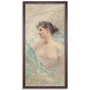 Artery8 Daniel Hernandez The Model C1900 Painting Framed Wall Art Print Long 25X12 Inch Artery8 Daniel Hernandez The Model C1900 Painting Framed Wall Art Print Long 25X12 Inch