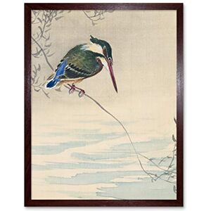 Artery8 Ohara Koson Kingfisher Bird Japanese Painting Art Print Framed Poster Wall Decor 12x16 inch Artery8 Ohara Koson Kingfisher Bird Japanese Painting Art Print Framed Poster Wall Decor 12x16 inch