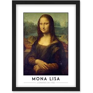Wee Blue Coo Leonardo Da Vinci Mona Lisa Portrait Painting Artwork Framed Wall Art Print A4 Wee Blue Coo Leonardo Da Vinci Mona Lisa Portrait Painting Artwork Framed Wall Art Print A4