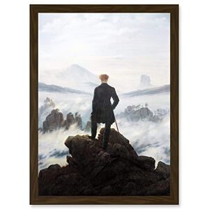 Artery8 Friedrich Wanderer Above Sea Fog Painting Artwork Framed Wall Art Print A4 Artery8 Friedrich Wanderer Above Sea Fog Painting Artwork Framed Wall Art Print A4