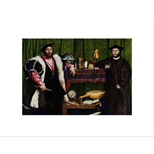 Wee Blue Coo PAINTING PORTRAIT STUDY HOLBEIN AMBASSADORS BLACK FRAMED ART PRINT B12X3856 Wee Blue Coo PAINTING PORTRAIT STUDY HOLBEIN AMBASSADORS BLACK FRAMED ART PRINT B12X3856