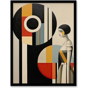 Wee Blue Coo Bauhaus Beauty Stylish Abstract Modern Art Print Framed Poster Wall Decor 12x16 inch Wee Blue Coo Bauhaus Beauty Stylish Abstract Modern Art Print Framed Poster Wall Decor 12x16 inch