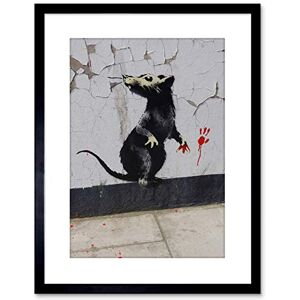 Wee Blue Coo Banksy Rat Detail Graffiti Street Art 9x7'' Framed Art Print F97x13822 Wee Blue Coo Banksy Rat Detail Graffiti Street Art 9x7'' Framed Art Print F97x13822