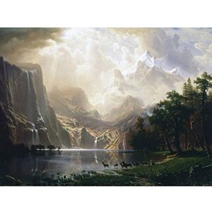 Fine Art Prints Bierstadt Among Sierra Nevada California Painting Large Print Poster Wall Art Decor Picture Fine Art Prints Bierstadt Among Sierra Nevada California Painting Large Print Poster Wall Art Decor Picture