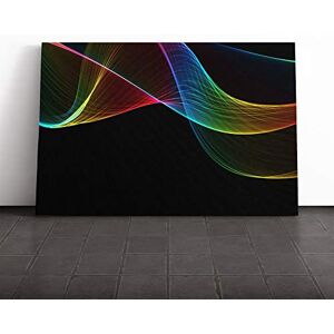 Big Box Art Canvas Print Wall Art Rainbow Abstract Smoke and Flames (4) Mounted & Stretched Box Frame Picture Home Decor for Kitchen, Living Room, Bedroom, Multi-Colour, 24x16 Inch Big Box Art Canvas Print Wall Art Rainbow Abstract Smoke and Flames (4) Mounted & Stretched Box Frame Picture Home Decor for Kitchen, Living Room, Bedroom, Multi-Colour, 24x16 Inch