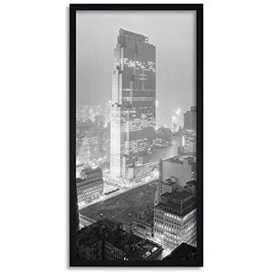 Artery8 New York City Rockefeller Center Vintage Photo Framed Wall Art Print Long 25X12 Inch Artery8 New York City Rockefeller Center Vintage Photo Framed Wall Art Print Long 25X12 Inch