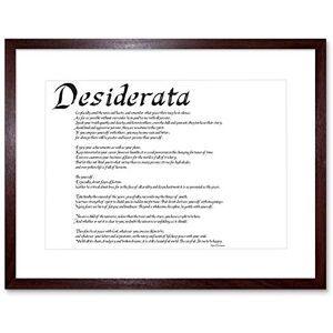 Wee Blue Coo Desiderata Go Placidly Amid Noise Quote Ehrmann Picture Framed Wall Art Print Wee Blue Coo Desiderata Go Placidly Amid Noise Quote Ehrmann Picture Framed Wall Art Print