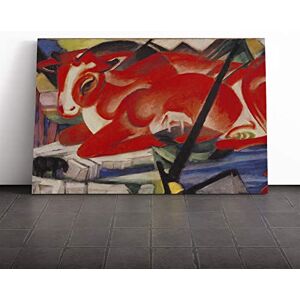 Big Box Art Canvas Print Wall Art Franz Marc The World Cow Mounted and Stretched Box Frame Picture Home Decor for Kitchen, Living, Dining Room, Bedroom, Hallway, Multi-Colour, 20x14 Inch Big Box Art Canvas Print Wall Art Franz Marc The World Cow Mounted and Stretched Box Frame Picture Home Decor for Kitchen, Living, Dining Room, Bedroom, Hallway, Multi-Colour, 20x14 Inch